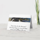 口ひげのあいさつカードの雪の日 カード (裏面)