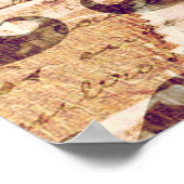 口ひげのあるパリから ポスター (角)