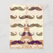 口ひげのあるパリから ポストカード (正面)