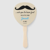 口ひげのおもしろいの小さな男は一カスタム人 ハンドファン (正面)