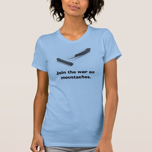 口ひげのタンクトップの戦争 Tシャツ (正面)