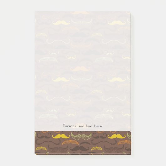 口ひげのパターン、レトロスタイル5 ポストイット (正面)