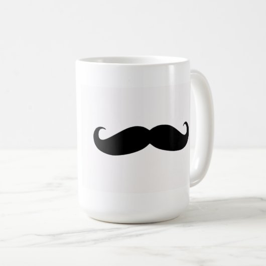 口ひげのマグ コーヒーマグカップ (正面右)