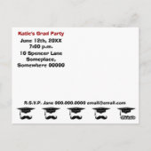 口ひげの卒業 ポストカード (裏面)