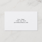 口ひげの名刺 名刺 (裏面)