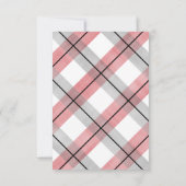 口ひげの小さな赤い灰色の少年のベビーシャワー サンキューカード (裏面)