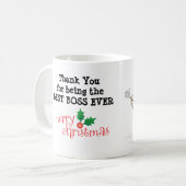 口ひげの最も最高のなボスのコーヒー・マグ コーヒーマグカップ (正面左)