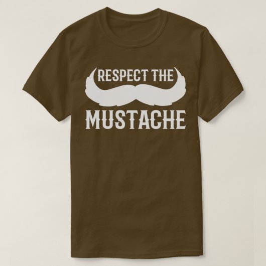口ひげの紳士の贈り物を尊重する Tシャツ (デザイン正面)
