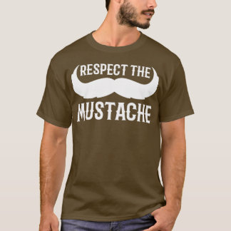 口ひげの紳士の贈り物を尊重する Tシャツ