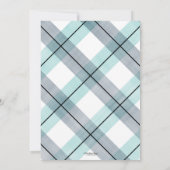 口ひげの赤ちゃんシャワーの招待ボーイミント 招待状 (裏面)