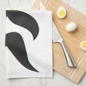 口ひげの選択 キッチンタオル (四つ折り)