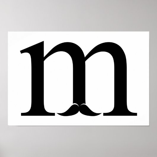 口ひげのM ポスター (正面)