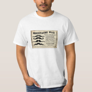 口ひげのMustachのワックスの人のティー Tシャツ