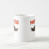 口ひげは25セントに乗る コーヒーマグカップ (中央)