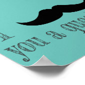 口ひげをかける ポスター (角)