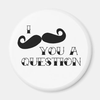 口ひげを付けて質問 マグネット