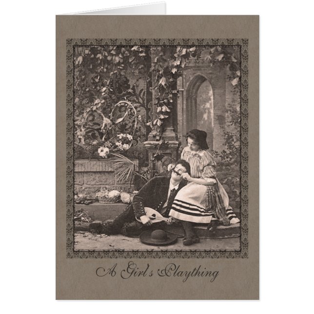 口ひげを持つおもしろいでロマンチックでビクトリアンな人 (正面)