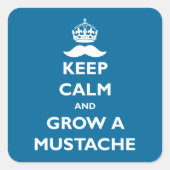 口ひげを生やす スクエアシール (正面)