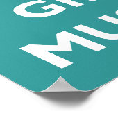 口ひげを生やす ポスター (角)