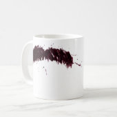 口ひげを身に着けて下さい コーヒーマグカップ (正面左)