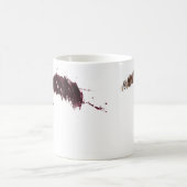 口ひげを身に着けて下さい コーヒーマグカップ (中央)