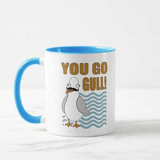 口ひげカモメ マグカップ (左)