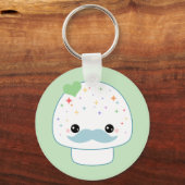 口ひげキノコ キーホルダー (正面)
