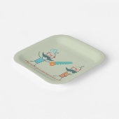 口ひげキャラクター付き自乾式の医療ユーモア ペーパープレート (傾斜あり)