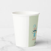 口ひげキャラクター付き自乾式の医療ユーモア 紙コップ (右)