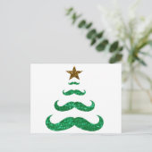 口ひげクリスマスツリー シーズンポストカード (スタンド正面)