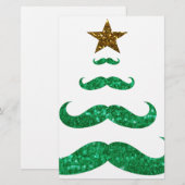 口ひげクリスマスツリー 便箋 (正面/裏面)