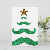 口ひげクリスマスツリー 便箋 (スタンド正面)