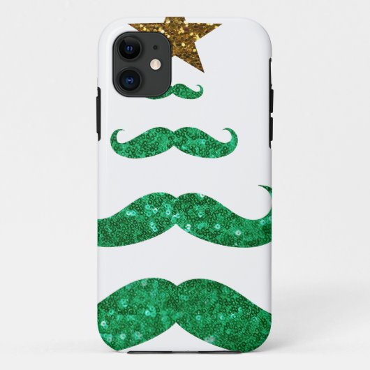 口ひげクリスマスツリー Case-Mate iPhoneケース (裏面)