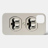 口ひげコンセント Case-Mate iPhoneケース (裏面 (横))