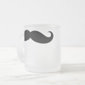 口ひげコーヒーマグ変装おもしろい口ひげ ツートーンマグカップ (正面左)