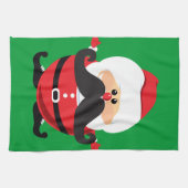 口ひげサンタクロース キッチンタオル (横)