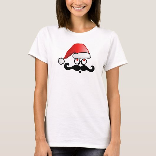 口ひげサンタクロースTシャツ Tシャツ (正面)