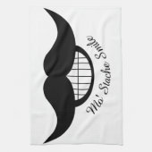 口ひげスマイル キッチンタオル (縦)