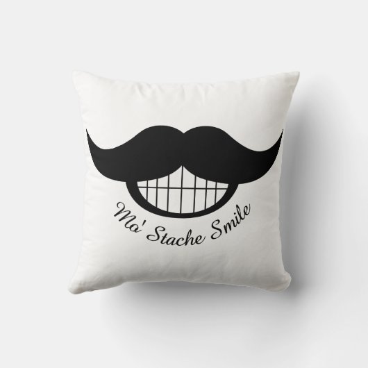 口ひげスマイル クッション (裏面)