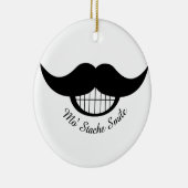 口ひげスマイル セラミックオーナメント (右)