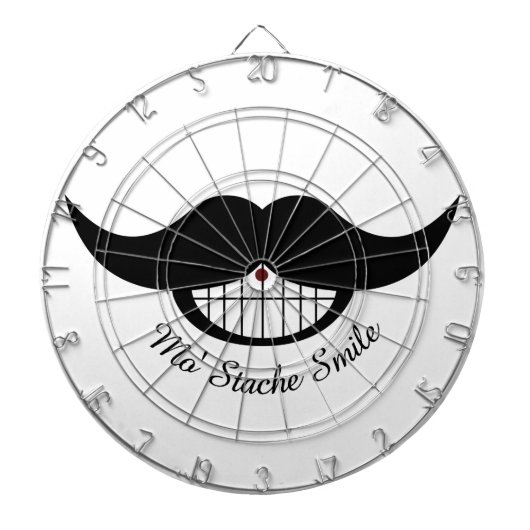 口ひげスマイル ダーツボード (正面)