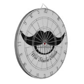 口ひげスマイル ダーツボード (正面左)