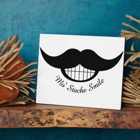 口ひげスマイル フォトプラーク (側面)