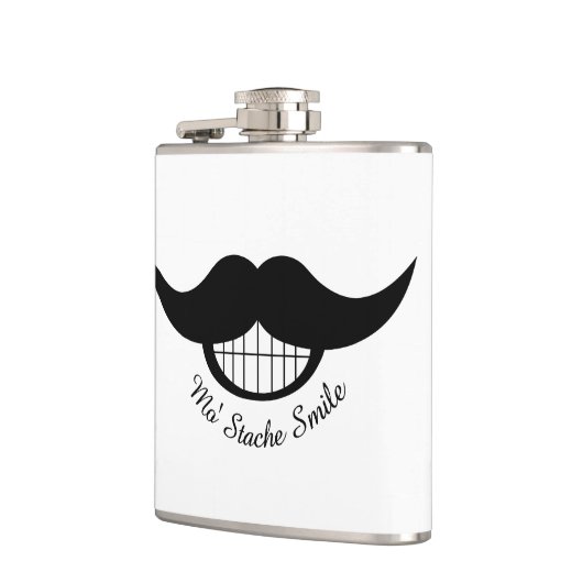 口ひげスマイル フラスク (左)