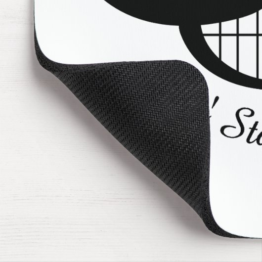 口ひげスマイル マウスパッド (コーナー)