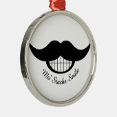 口ひげスマイル メタルオーナメント (右)