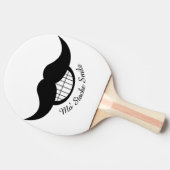 口ひげスマイル 卓球ラケット (横)