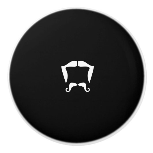 口ひげセラミックノブ セラミックノブ (正面)