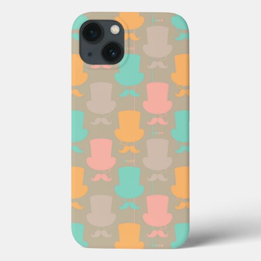 口ひげパターン2 Case-Mate iPhoneケース (裏面)