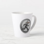 口ひげパパ カフェラテマグ (右アングル)